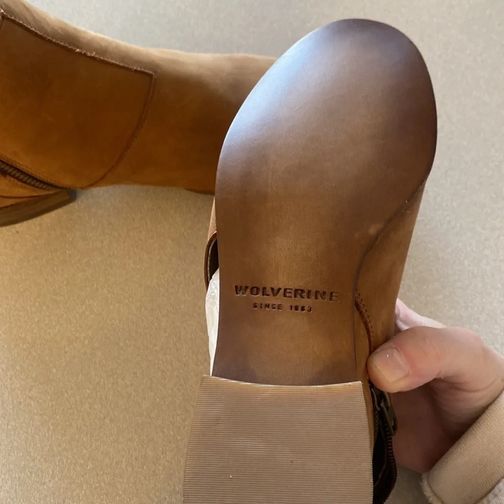 Wolverine NEW Jada Cutout Brown Ankle Strap Booties